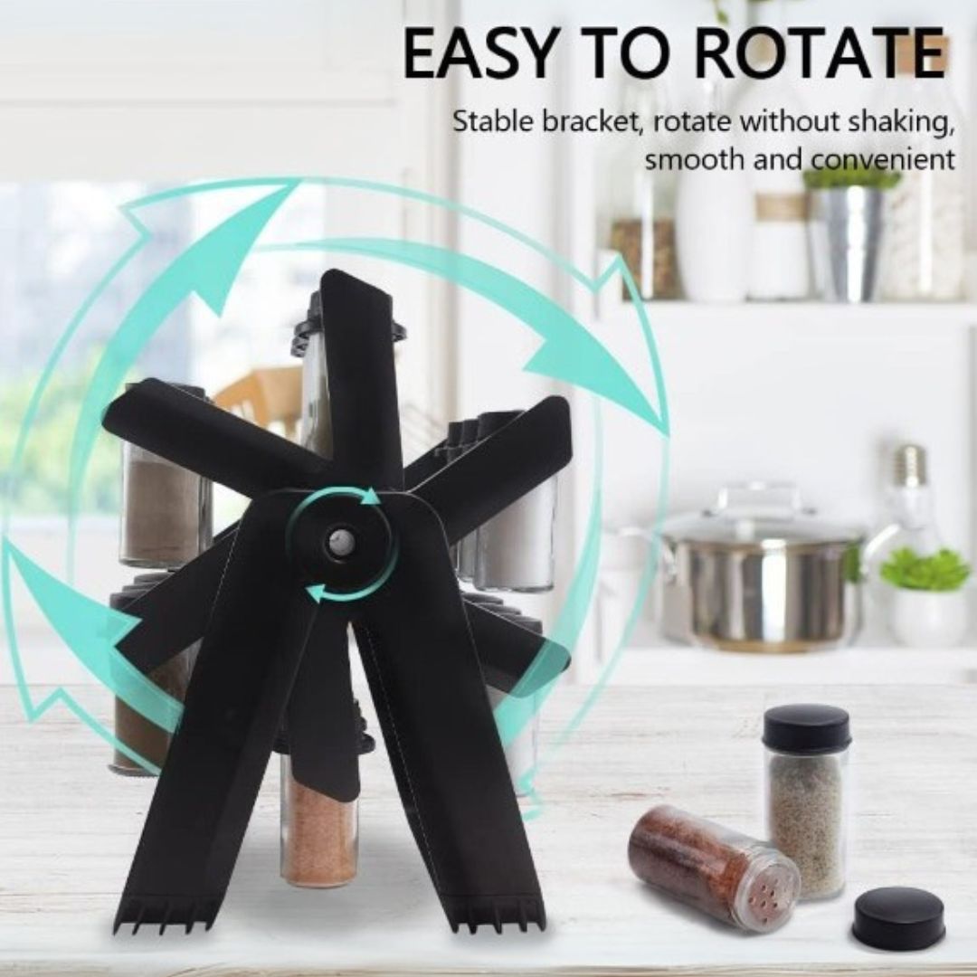 Rotating Spice Rack โ 18 Jars